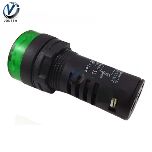 DC 12V DC 24V AC 110V AC 220V LED 액티브 버저 AD16-22SM 22mm 패널 플래시 신호등 표시기 비퍼 알람 신호 램프