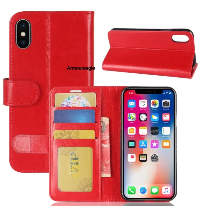 case for iphone x 10 cases wallet card slot book style flip leather covers protect cover black on for iphone10 iphonex iphone-x