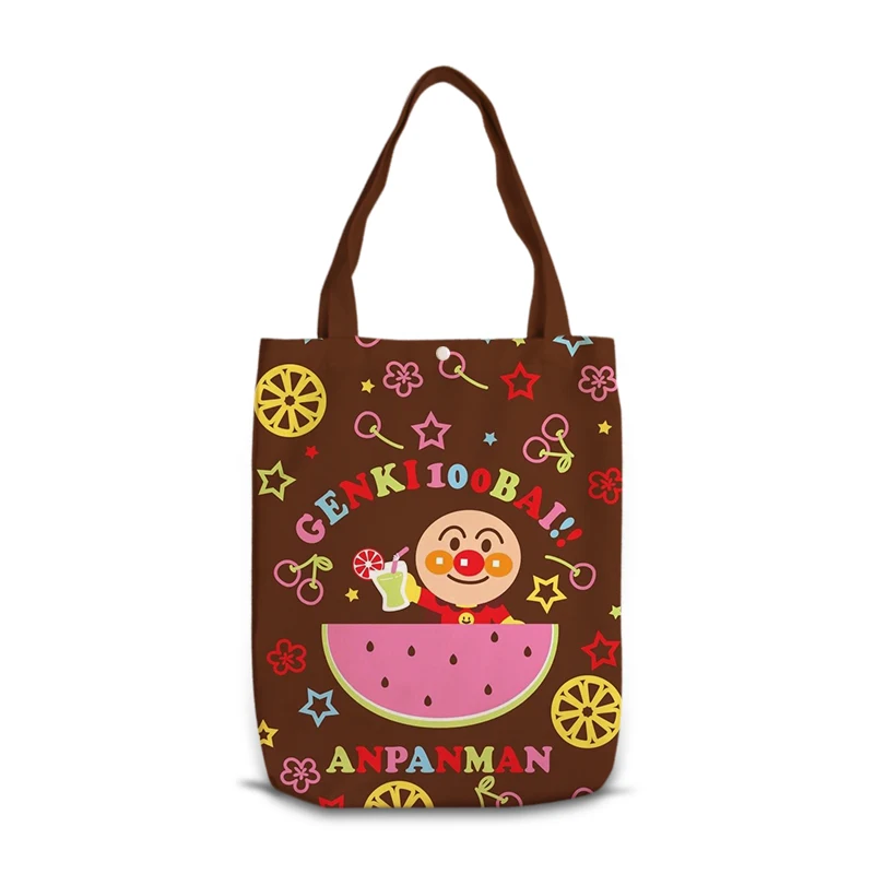 IVYYE 1PCS Anpanman S8871 Fashion Anime Canvas Shoulder Bags Casual Shopping Bag Cartoon Tote Handbag Travel Girl Gift