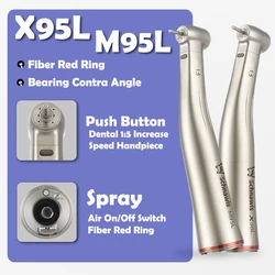 Push Button Dental 1:5 Erhöhen Sie die Geschwindigkeit Handstück für NSK-Lager Winkelstück Handstück Spray Air On/Off-Schalter Faser Roter Ring