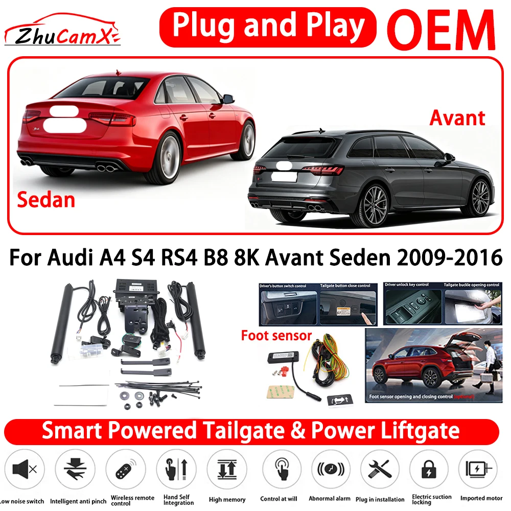 for Audi A4 S4 RS4 B8 8K Avant Seden 2009-2016 OEM Smart Powered Tailgate Power Liftgate Automatic Rear Trunk Tailgate Actuator