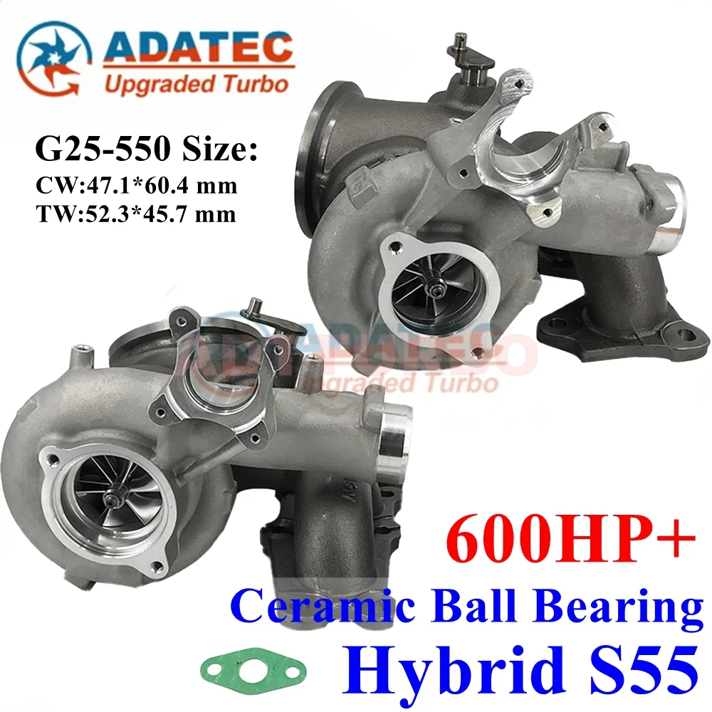 Roulement à billes Turbo hybride S55 600HP + 49335 – 02000, Turbine de mise à niveau pour BMW 4 Cabriolet /Coupe F32 F33, F83 M4 2014/07-2016/12 2979