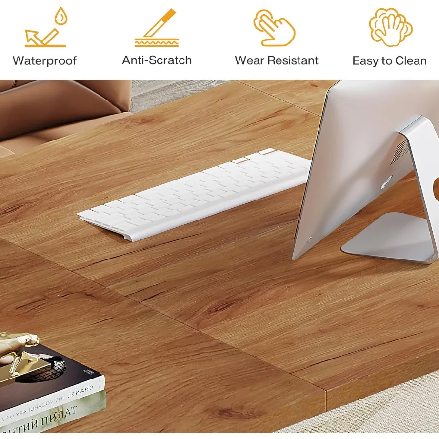 Modern Executive Desk 70.9 Large Office Computer Desk for Home Office and Conference Room Simple Workstation Business Furniture