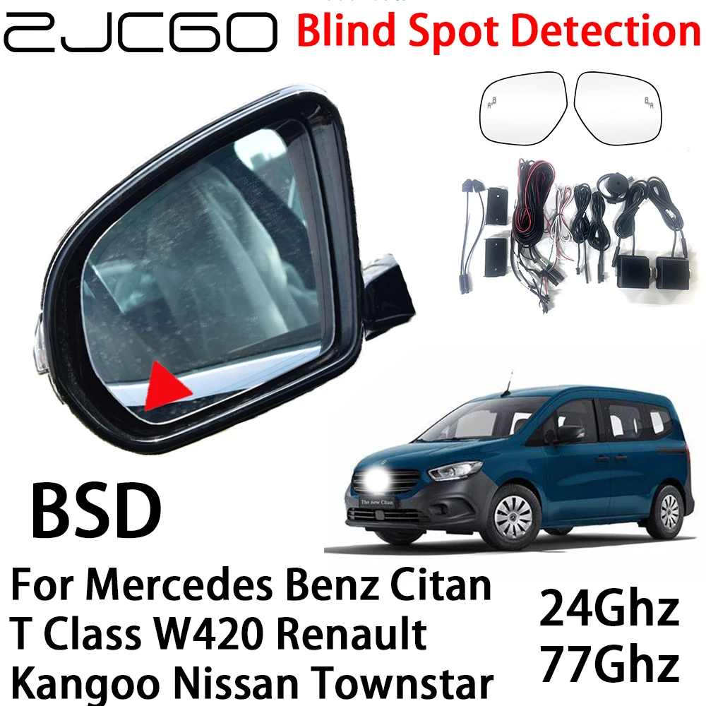 ZJCGO Car BSD Radar Warning System Blind Spot Detection for Mercedes Benz Citan T Class W420 Renault Kangoo Nissan Townstar