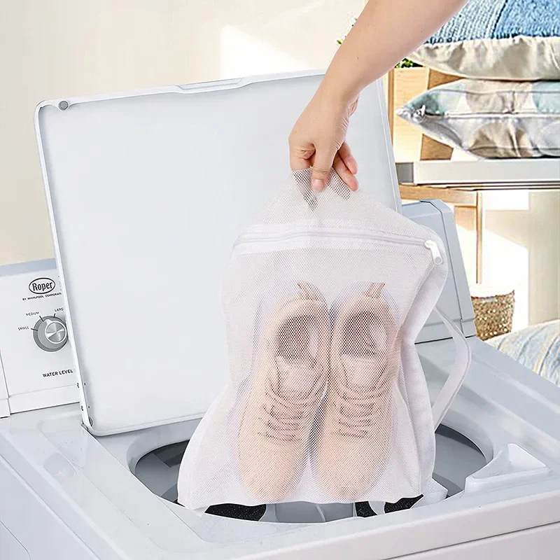 1PC Sneaker Dryer Bag, Dryer Door Shoe Net with Elastic Straps, Sneaker Laundry Bag for Shoes,40X40cm