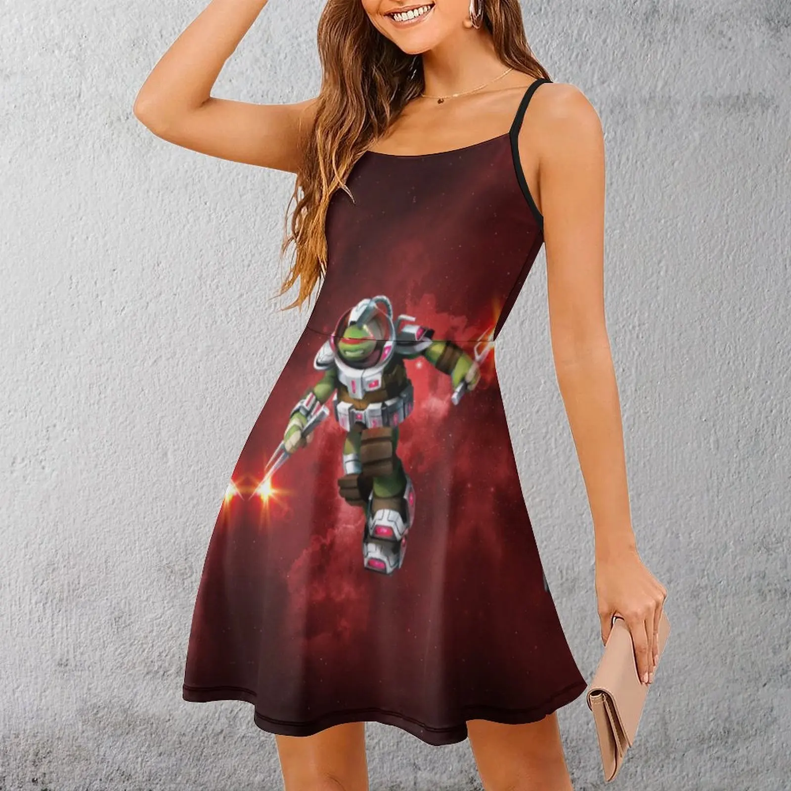 

Герой Черепашки Черепахи (64) Женское платье на бретельках Забавная сексуальная женская одежда Юмор Графическое платье для вечеринок на подтяжках