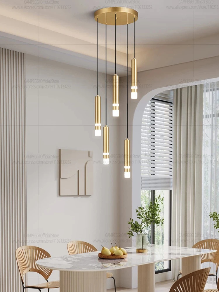 Современный светодиодный длинный подвесной светильник в стиле минимализм, прикроватная тумбочка для спальни, гостиной, подвесной длинный светильник для ресторана, золотая светодиодная лестница, люстра Современный светодиодный длинный подвесной светильник в стиле минимализм, прикроватная тумбочка для спальни, гостиной, подвесной длинный светильник для ресторана, золотая светодиодная лестница, люстра