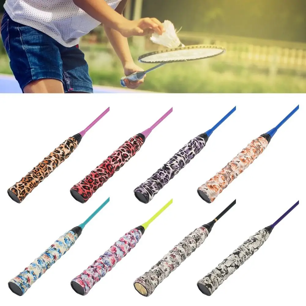 

Multi-color Badminton Racket Overgrips Leopard Print Self-adhesive Racquet Sweatband Sport Supplies Tennis Paddle Over Grips