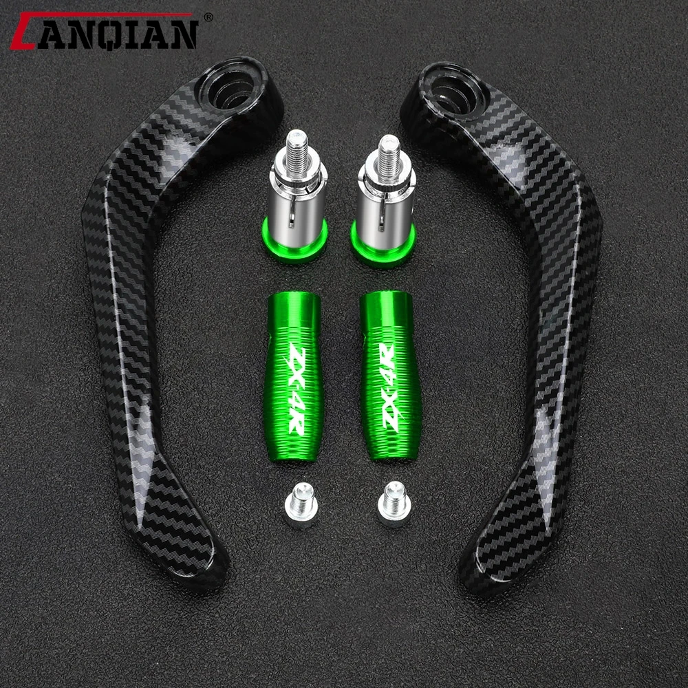 

7/8" 22mm Handlebar Grips Guard For Kawasaki ZX4R ZX-4R ZX4RR Motorcycle Accessories NINJA ZX 4R Brake Clutch Levers Protector