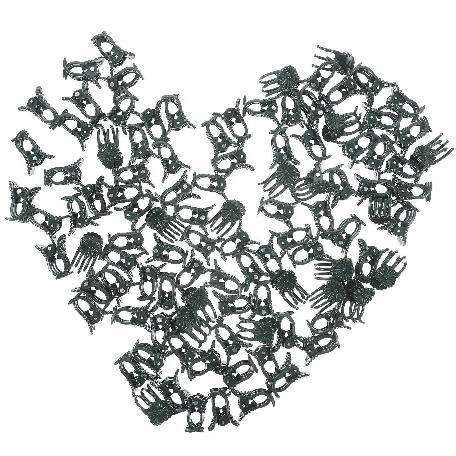 

100pcs Plant Support Clips Plastic Garden Clamps For Vine Stem Straightening Flower Orchid Vegetable Trellis Clip Gardening