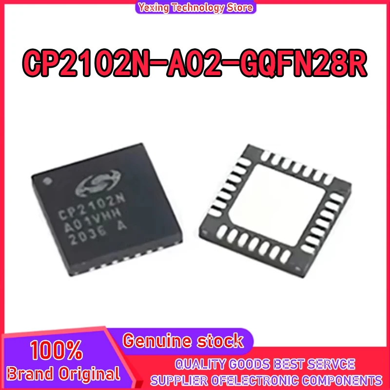 

5 шт. CP2102N-A02-GQFN28R CP2102 CP2102N CP2102N-A CP2102N-A02 CP2102N-A02-GQFN28 IC USB TO UART BRIDGE QFN-28 на складе