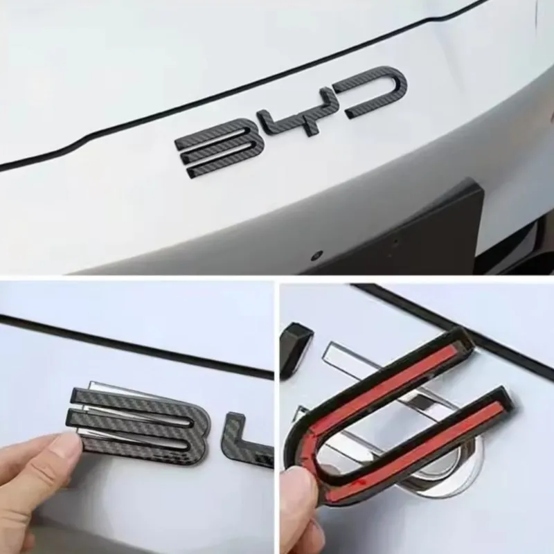 ملصقات شعار عجلة القيادة الأمامية للسيارة لا تتطلب التفكيك لملحقات BYD SEAL HAN SONG YUAN DOLPHIN ATTO 3