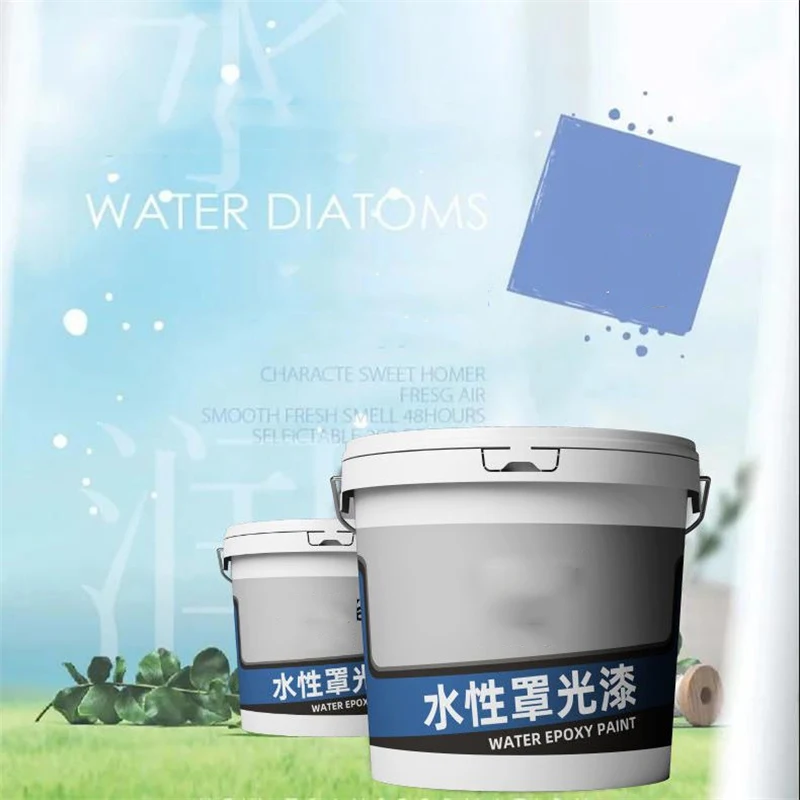 Transparent Varnish Water-Based Epoxy Floor Paint Waterproof Old House Renovation New House Decoration Exterior Wall Paint