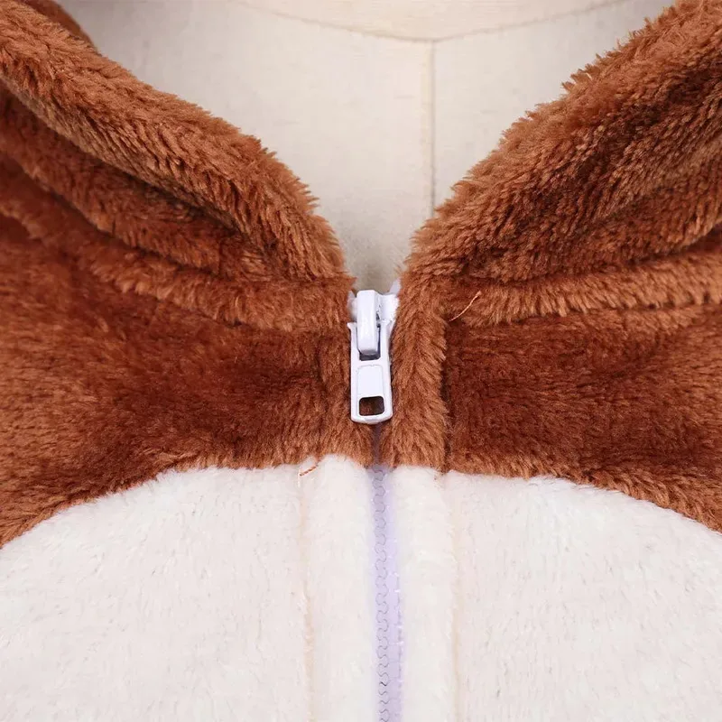 CyChristmas Cosplay Reindeer Jumpsuits Pakaian Coklat Untuk Anak-anak Pesta Penyamaran Permainan Peran Kostum Halloween Pakaian Karnaval Setelan