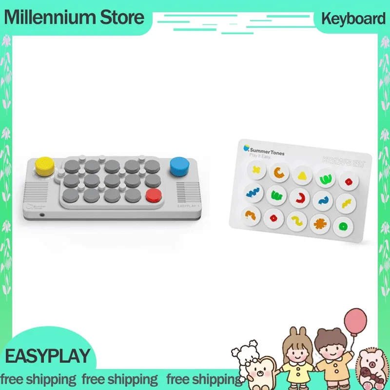 

Easyplay Pocket Music Keyboard Mini Portable Electronic Organ 1600mah Midi Piano Toy With Simplified Music Card Children Gifts