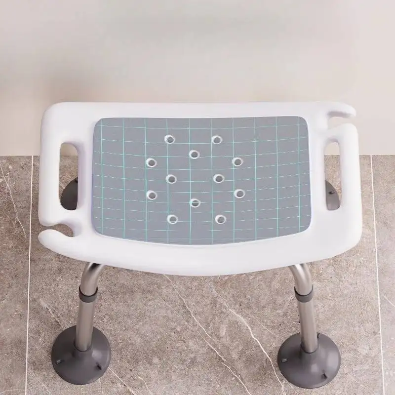 Unique Adults White Shower Stool Design Nordic Ergonomic Small Plastic Shower Chair Portable Cute Taburete Ducha Bathroom Stuff