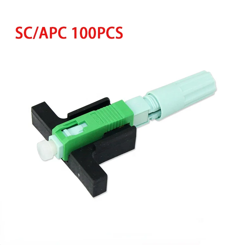 Imagem -04 - Apc sm Conector Óptico de Modo Único Ferramenta Ftth Frio Fibra Óptica Conector Rápido 100 Pcs sc