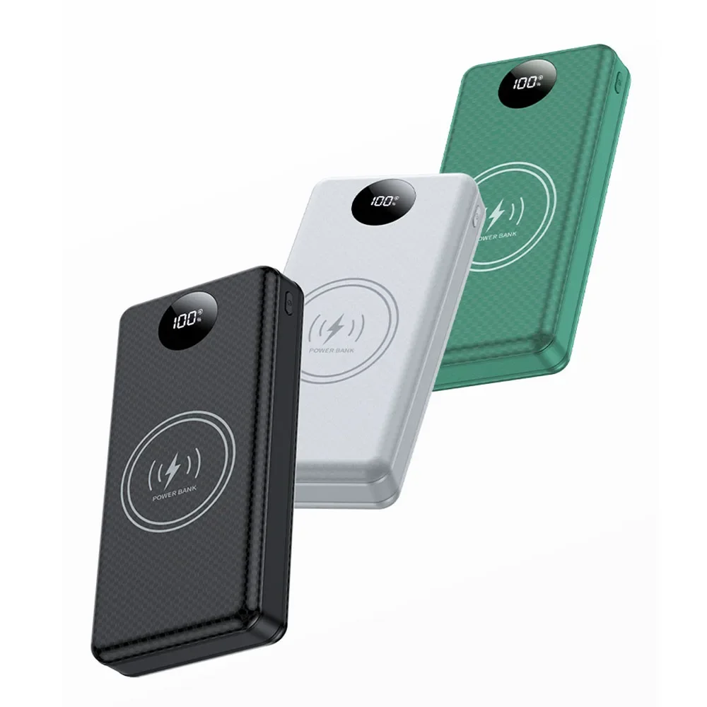 

22.5W Fast Charging Battery Box 15W Wireless 20000mAh 8x18650 External Power Bank Case Battery Charge Storage Box No Battery