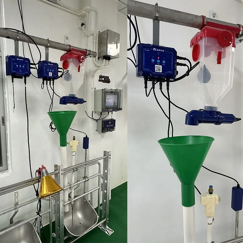 وحدة تغذية ذكية جديدة من المصنع |   نظام التغذية التلقائي البناء البلاستيكي IP67 تصنيف واي فاي مدعوم للخنازير