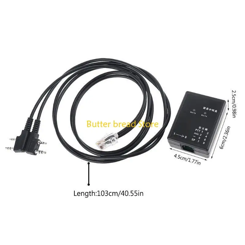 W89C para Tyt Wouxun Box Walkie Talkie Receiver Repeater Box preto