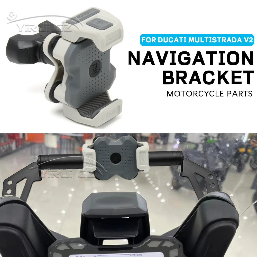 

Для Ducati Multistrada V2 держатель-подставка для смартфона, совместимый с аксессуарами для мотоциклов, кронштейн для GPS-навигации, держатель для мобильного телефона