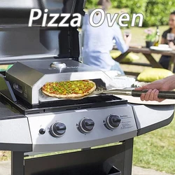 Portable Pizza Oven Oven, Stainless Steel Home Pizza Oven, With a Pizza Stone Thermometer