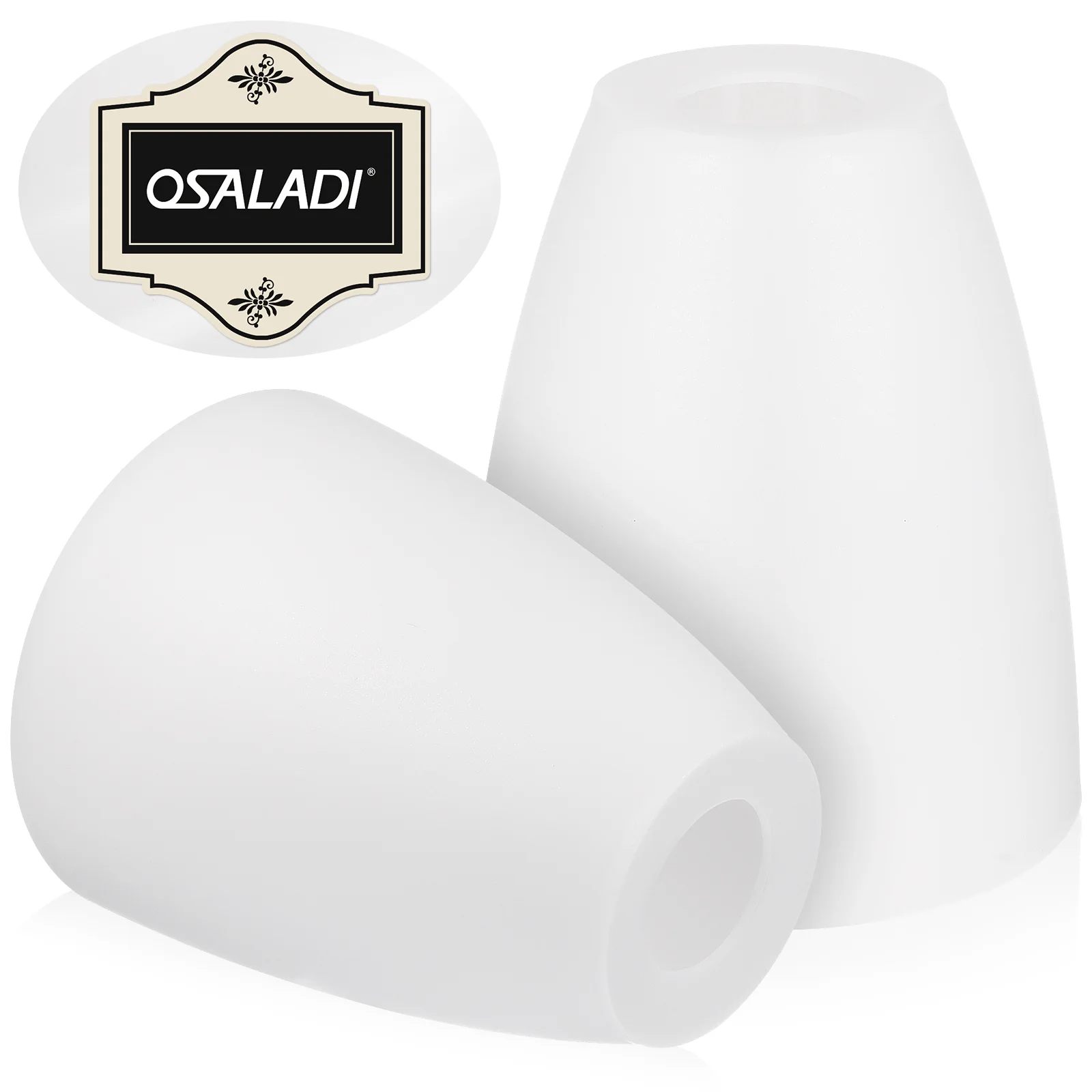 

2 Pcs White Light Bulbs Plastic Lampshade Shades for Floor Ceiling Replacement Covers Table Office