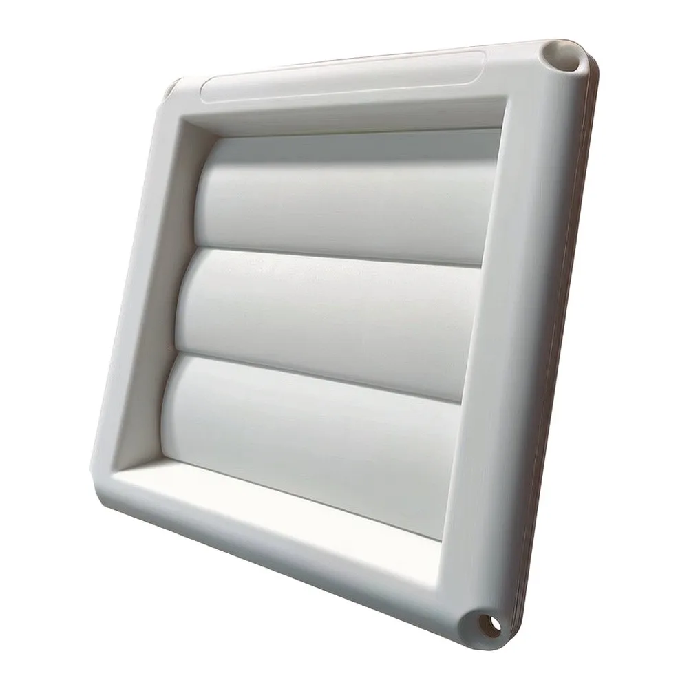 Streamlined Modern Design Square Louver Vent Prevents Backflow Abs Plastic Construction Self Closing Square Louver Vent
