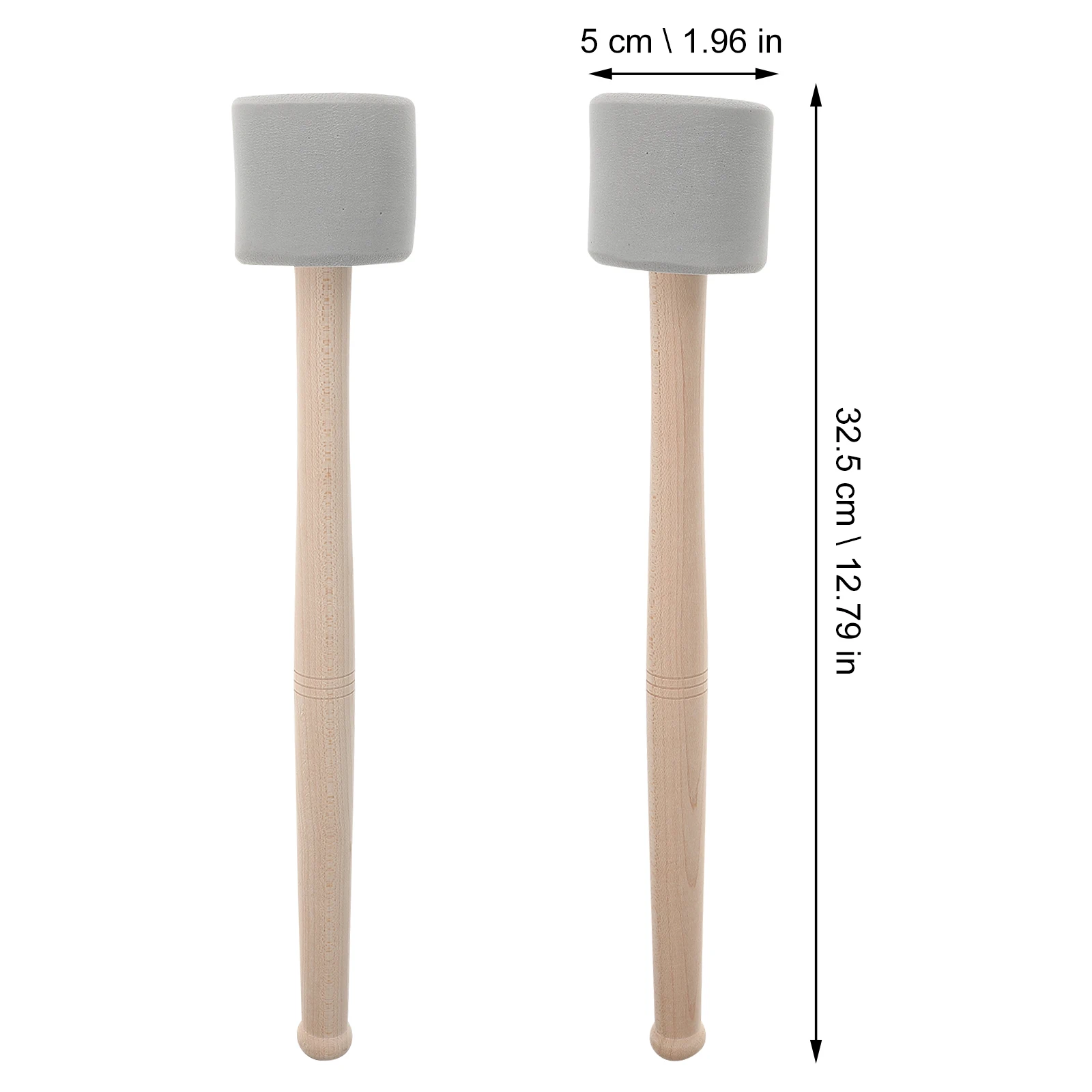 

2 Pcs Drum Sticks Drumstick Accessories Drumsticks Universal Percussion Mallets Steel Oak Marching Child