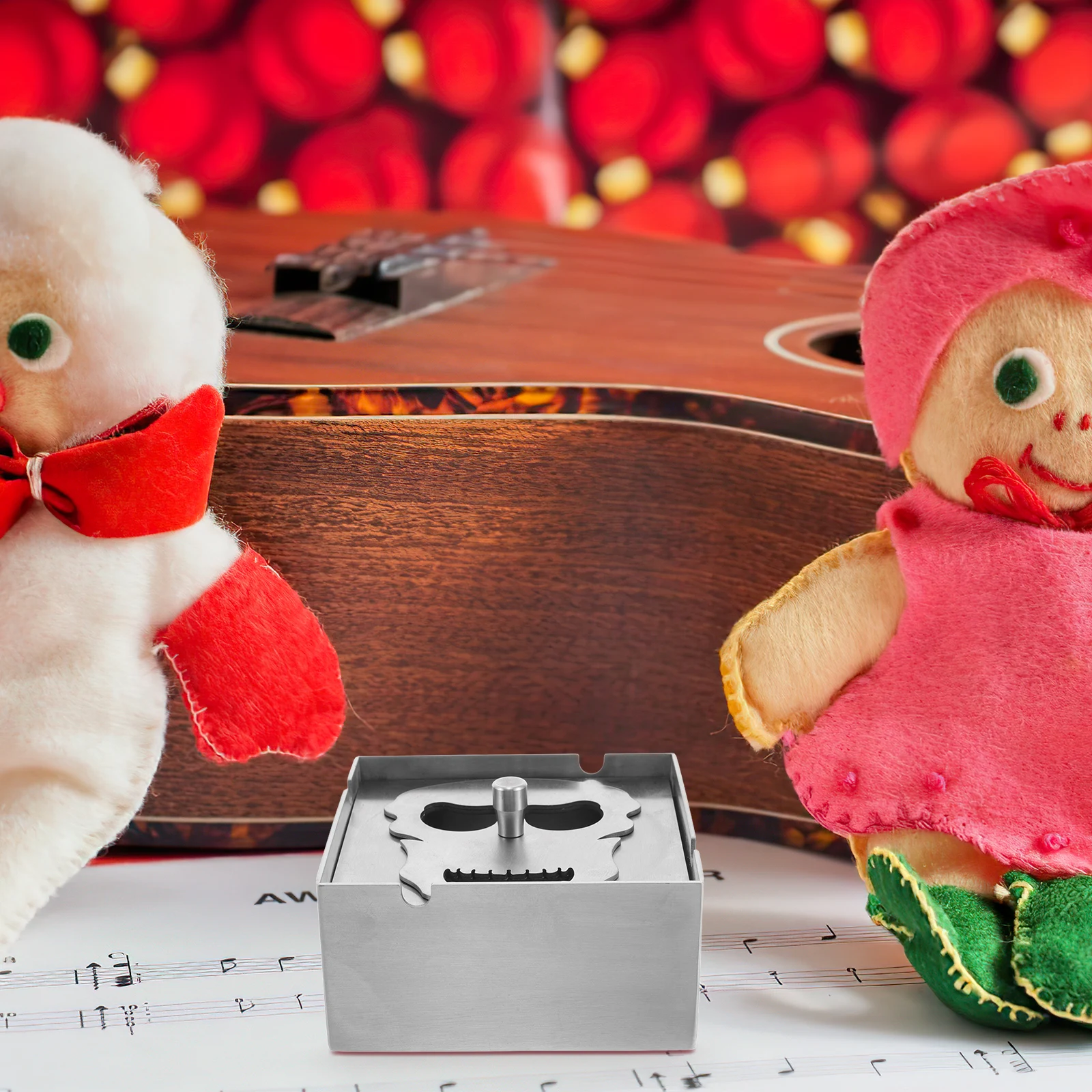 

Skull Face Ashtray Lid for Living Room Car Outdoor Use Funny Adult Decor Grimace Trays Accessories Home