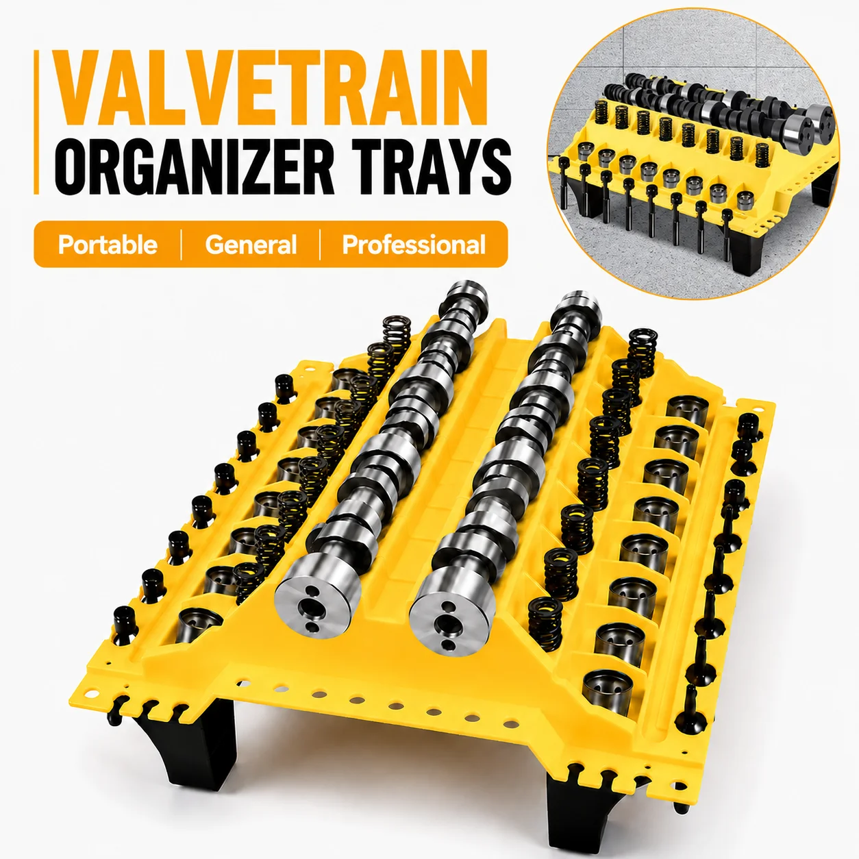 Automobile Engine Parts Storage Tool General Valvetrain Organizer Trays Valve Stand Tool for Store Car Cylinder Head Components