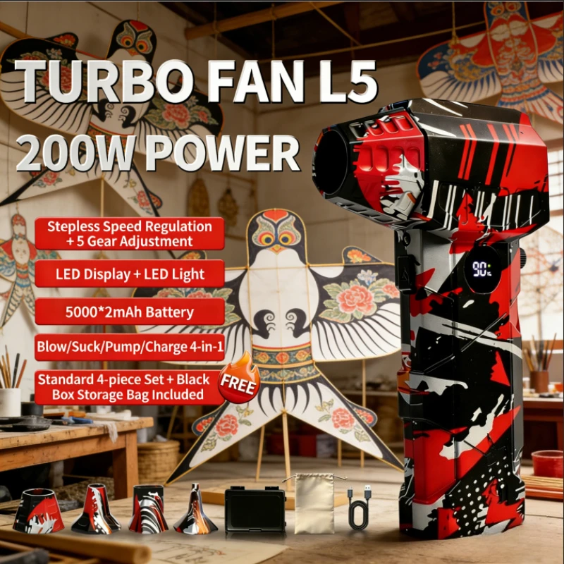 

BlazePro Air Blower 148000RPM Turbo Jet Fan Professional Computer Dust Blowing Tool Type-C Rechargeable Handheld Dryer