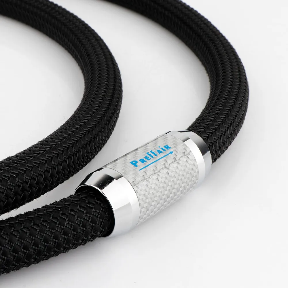 1 قطعة C7 عالية الدقة الشكل 8 IEC Hi End OFC سلك طاقة الصوت ، سلك التيار المتردد الأمريكي مع قابس طاقة نحاسي أحمر نقي (3.3FT/C7)