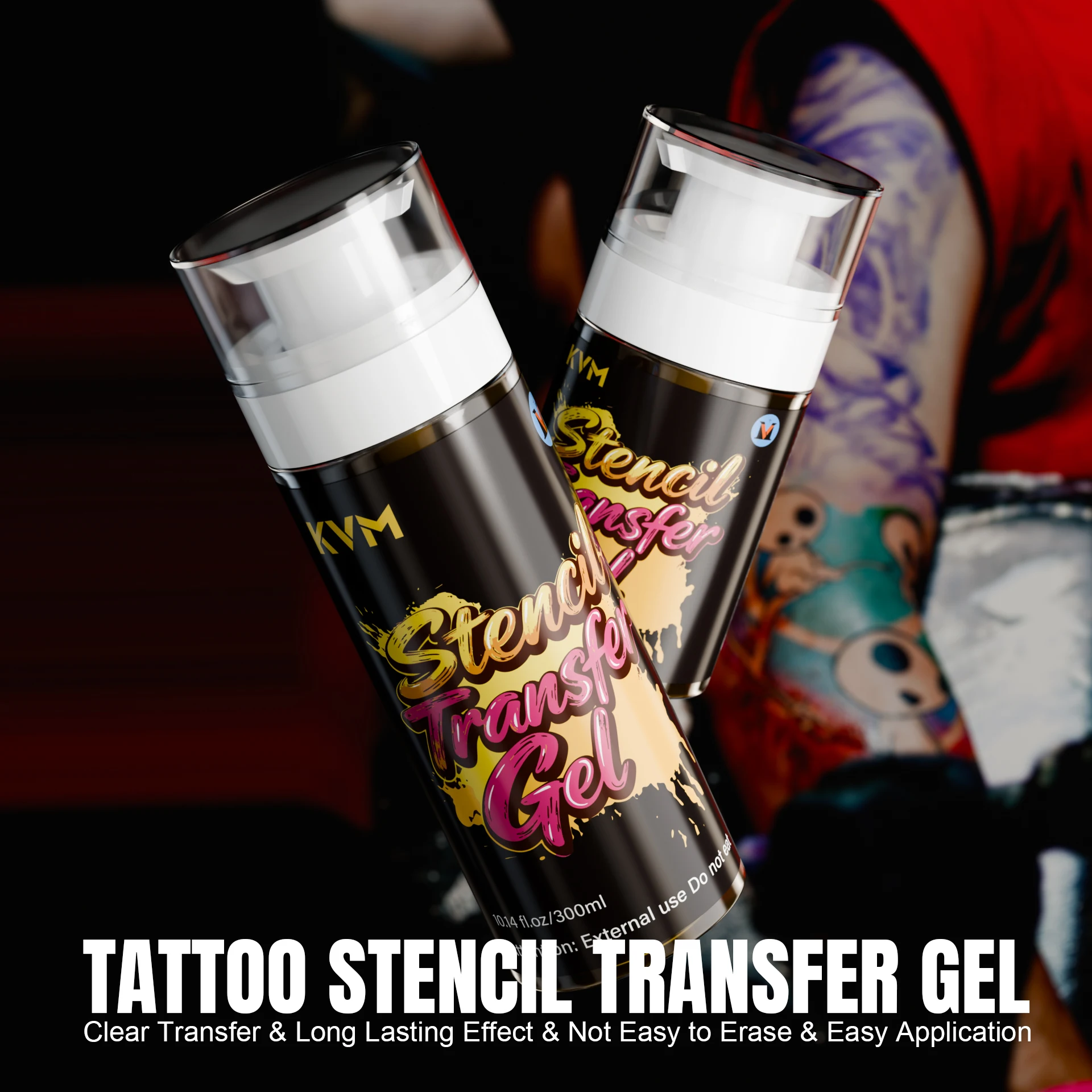 KVM 30/180/300ML Tattoo Transfer Gel Material Thermal Copier Tattoo Template Pattern Transfer Paste Tattoo Supply Accessories