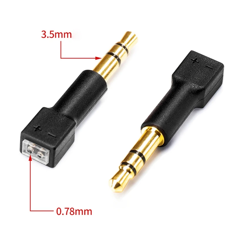 

1 Pair 3.5Mm To MMCX Adapter/0.78Mm Pins For M1 M2 ZX-1 WTD-3 Headphones Conversion Pin DIY Stereo Headset