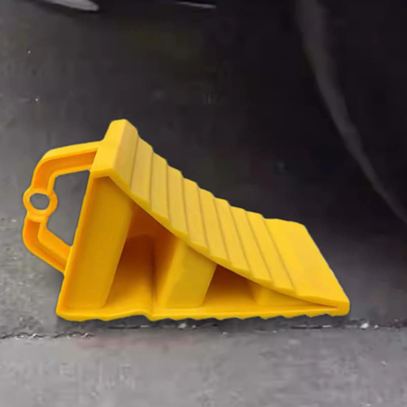 Autoanhänger-Radkeil, rutschfester Reifenstopper für Fahrzeuge und LKW mit Griffen, einfach zu transportieren und zu verstauen, Ausrichtungskeil