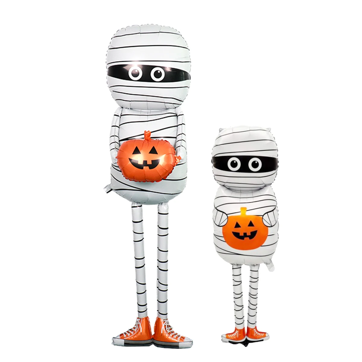 1 szt. balon w kształcie mumii na Halloween, dekoracja w formie dyni-mumii na Halloween, rekwizyty do dekoracji na imprezę „Cukierek czy psikus”, dekoracje na imprezę. — 2
