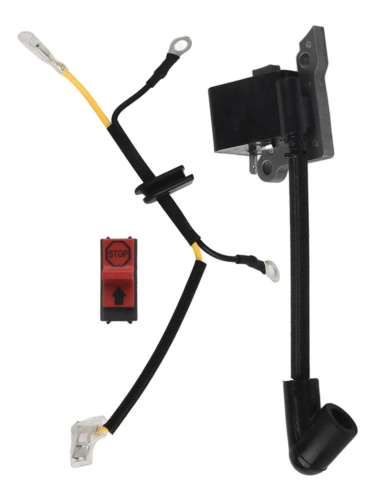 1Set High-Performance Ignition Coil With Switch For 136 137 141 235 240 Chainsaws 545063901 530039143 545199901 Power Tool Parts