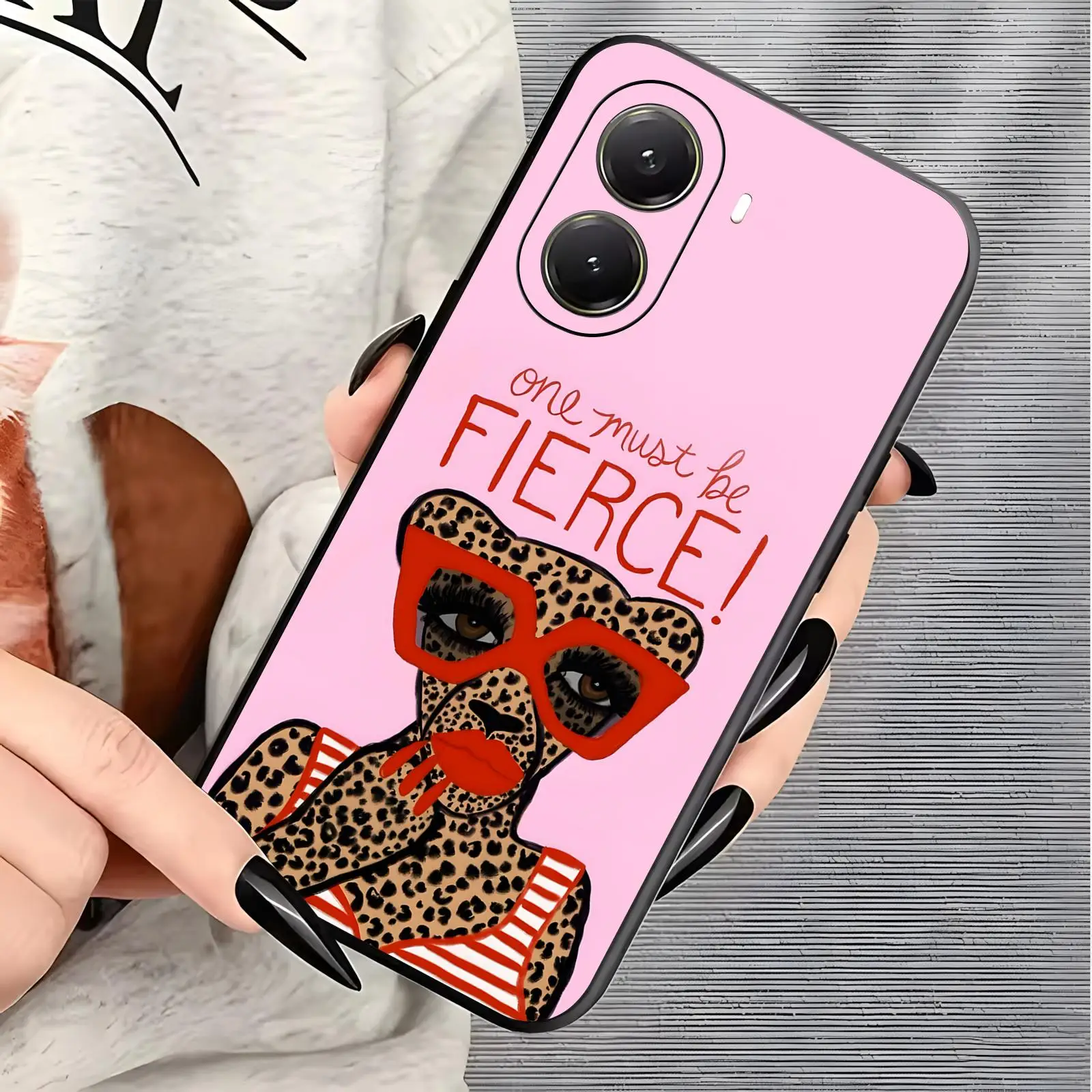 Abstract Art Abstract Leopard1  Phone Case For Xiaomi POCO M7 M6 M5 X8 X7 X6 F8 F7 F6 Pro 5G Soft black Shockproof Cover view 2