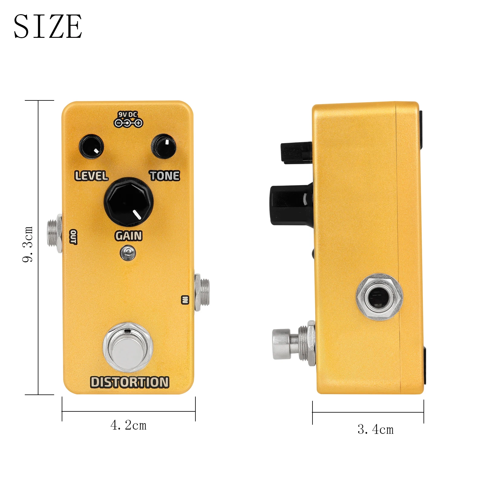 Guitar Effect Pedal Overdrive Distortion Delay Effect Pedal Mini Metal Pedal Effect for Electric Guitar Bass Parts & Accessories