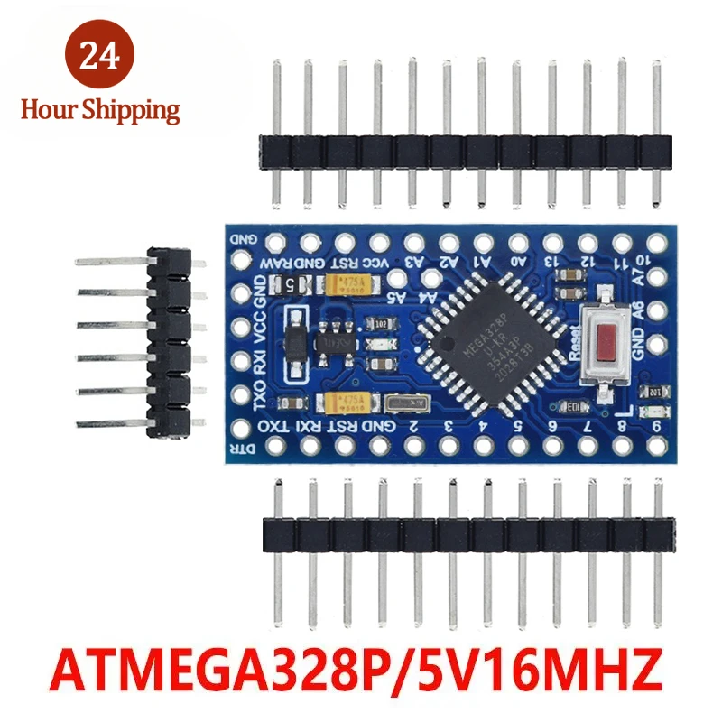 Pro mini Atmega328P Pro Mini 328 Mini ATMEGA328 3.3V 8MHz 5V 16Mhz Ch340g CP2102 FT232RL driver for Arduino Compatible Nano