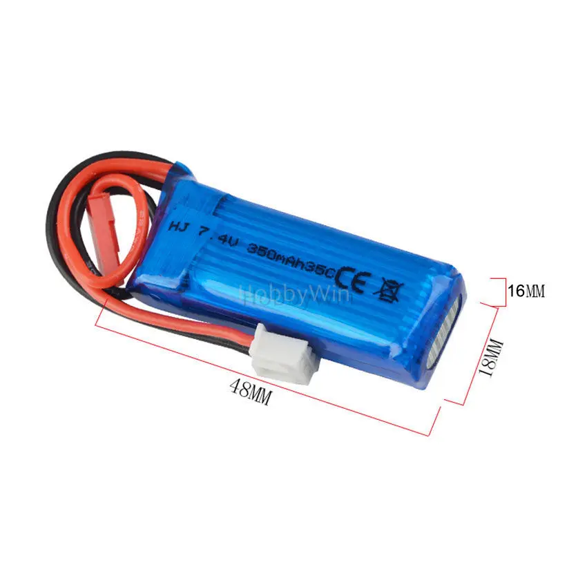 7.4V 2S 350mAh 35C LiPO battery JST plug for DLG1000 glider /TDS 130 series /ESKY 300 F300BL RC helicopter