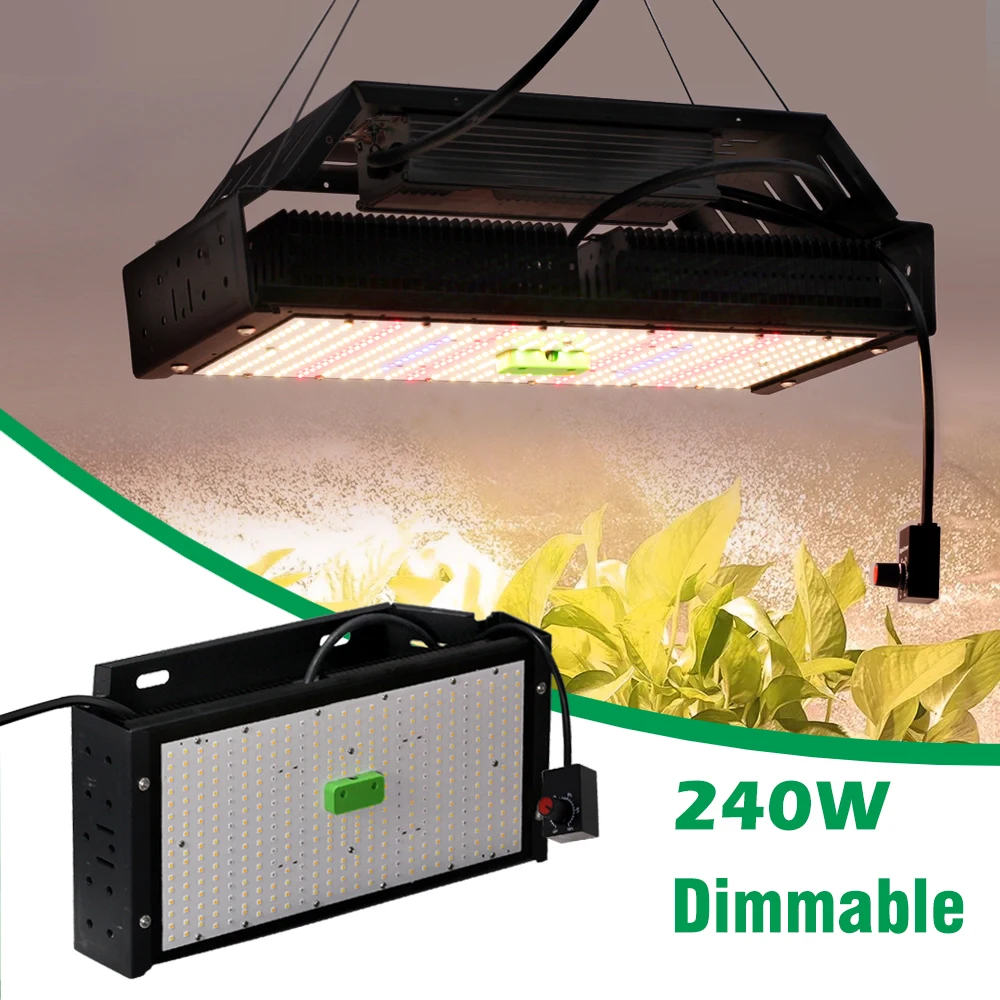 Luz LED de cultivo de espectro completo AC85-265V Samsung LM301B 312 Uds 3000K 6500K regulable para tienda de cultivo de plántulas Veg & Bloom