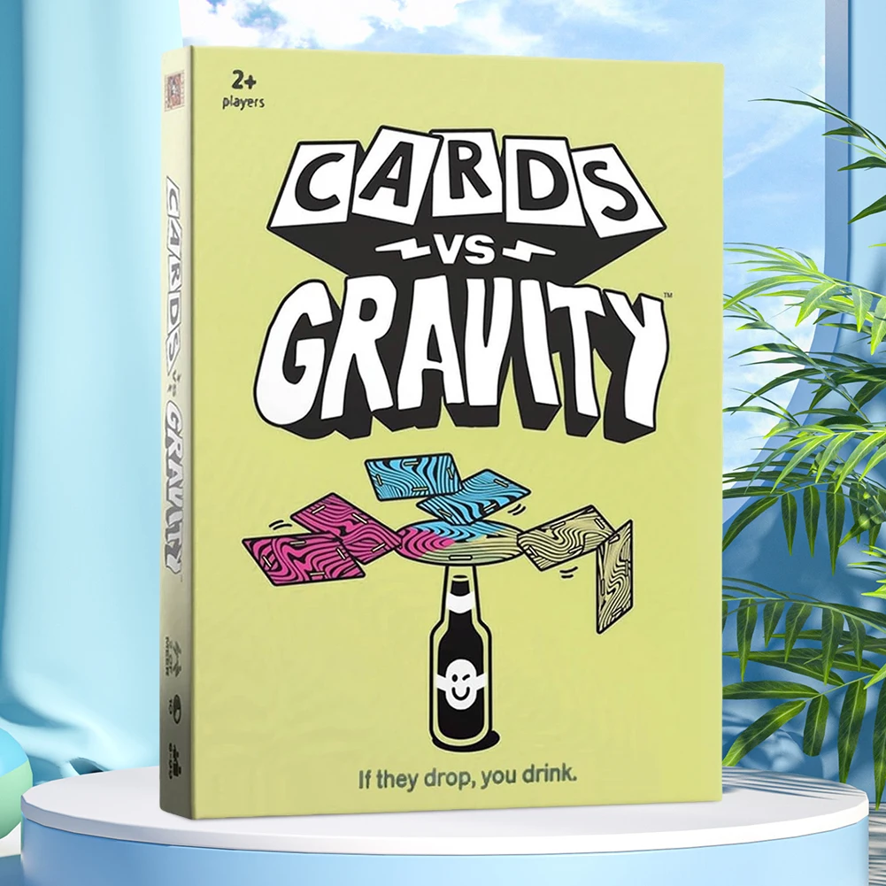 

Portable Card-Balancing Game Multifunctional Fun Card Stacking Game Card Balance Family Party Games for 2-4 Players