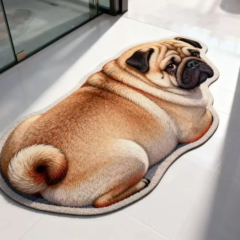 Cute 40*60cm Cat Shaped Diatomite Bath Mat Super Absorbent Non-slip Animal Floor Mat Soft Quick Dry Bathroom Doormat Home Decor