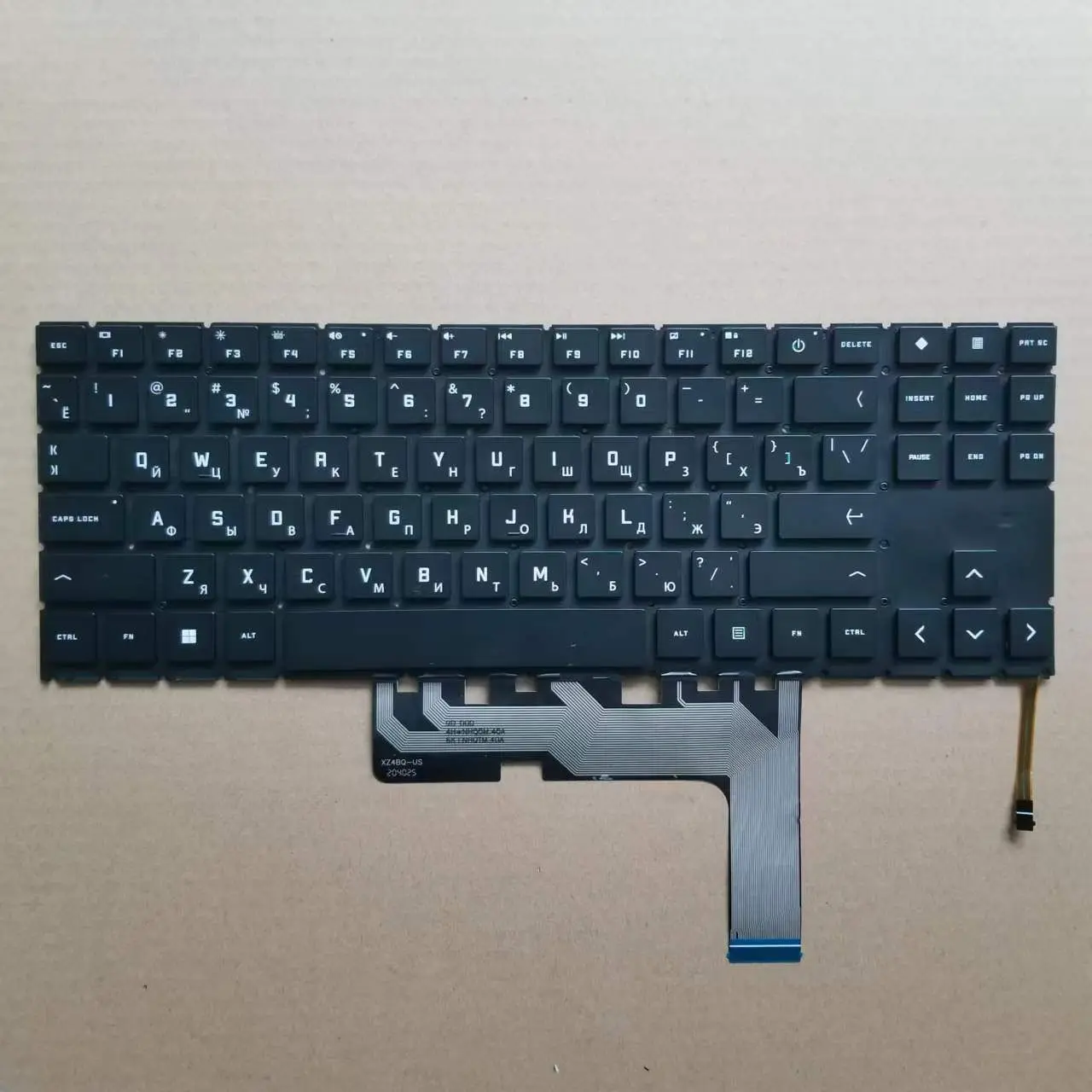 Imagem -02 - Xin-teclado para Notebook Russo-eua hp Omen 15-en 15-ek Tpn-q236 Tpn-q238 15-ek0019nr 15-en0010ca Amd