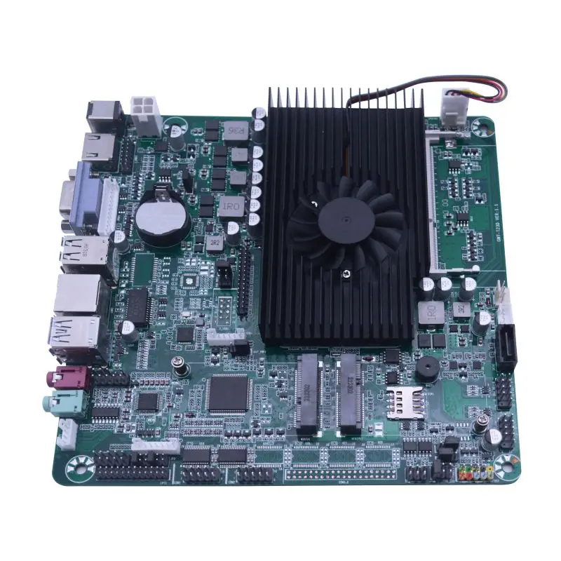 Wholesale Manufacturer 8 GB 8 USB Mini-ITX Computer Motherboard with 1 MSATA I3-3217U CPU COM Single LAN Mini Fan