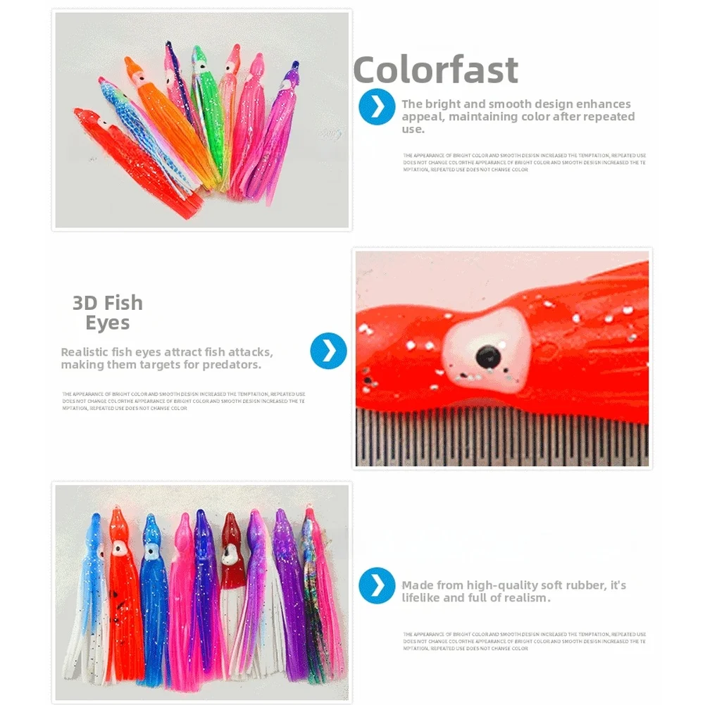 

Светящаяся приманка для морской рыбалки в виде осьминога: реалистичный профиль добычи, гибкий полимер, сохранение формы, высокая видимость