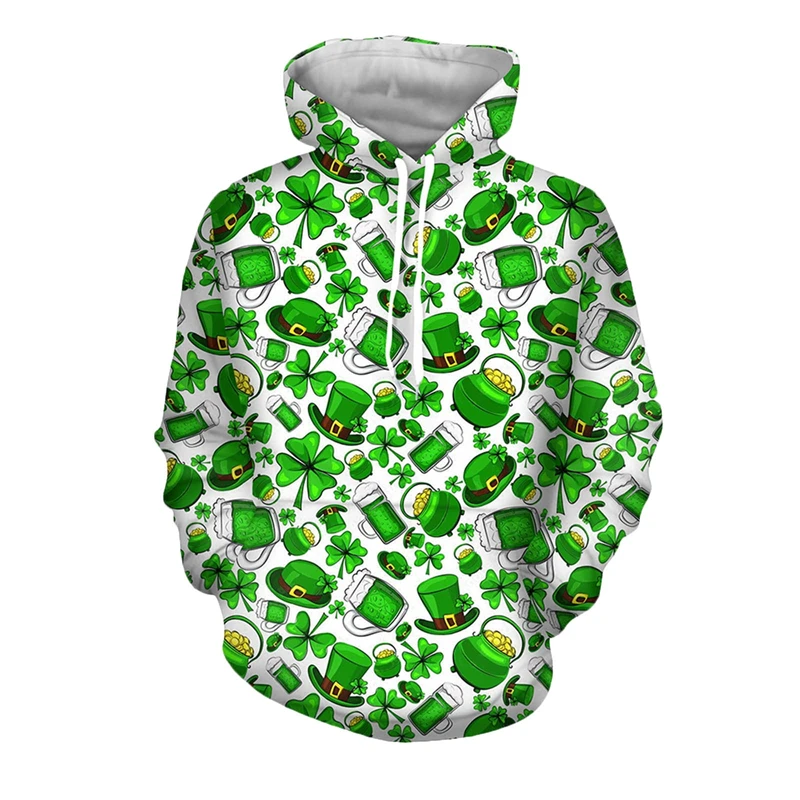 

Comfortable St. Patrick's Day 3D Printed Hoodies For Men Sweatshirts Men Women Clothes Sweatshirt Pullovers Hooded Hoody Hoodie