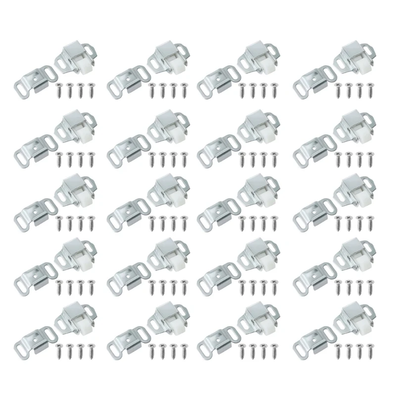 

20Pcs Corrosion Resistant Mailbox Latches Hardware with Installation Screws Mailbox Replacement Roller Catches Latches LX0C